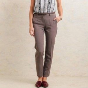 Womens Trousers Ruche Morning Espresso Modern Vintage Pants M